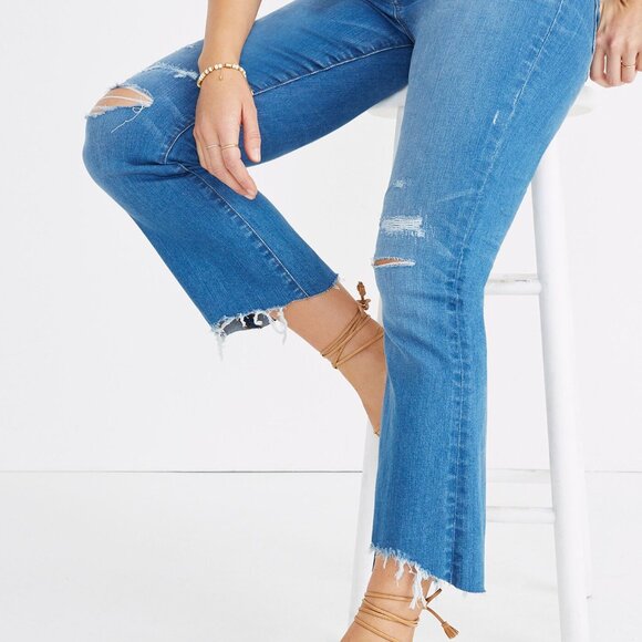 Madewell Cali Demi-Boot Jean Boho Ankle Bronson Wash: Button-Front Sz 25 JO512 - Picture 3 of 16